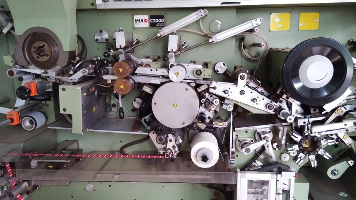 Used IMA C-2000 Tea Bagging Machine With Cartoner