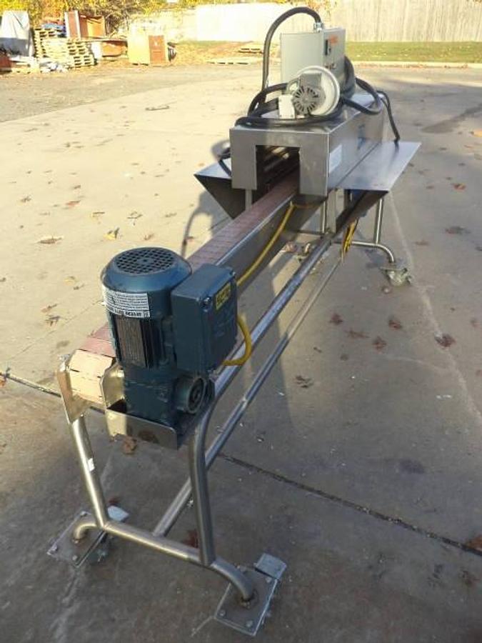 Used OAL Stainless Steel Shrink tunnel With 8 Ft. Long Motorized Conveyor