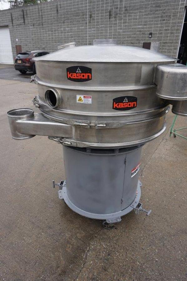 Used Kason 48 In. Diameter Stainless Steel Vibratory Screener, Portable