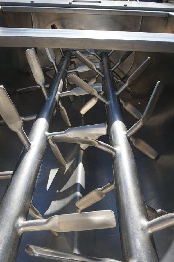Used 15 Cu. Ft. Demaco Stainless Steel Twin Shaft Paddle Blender