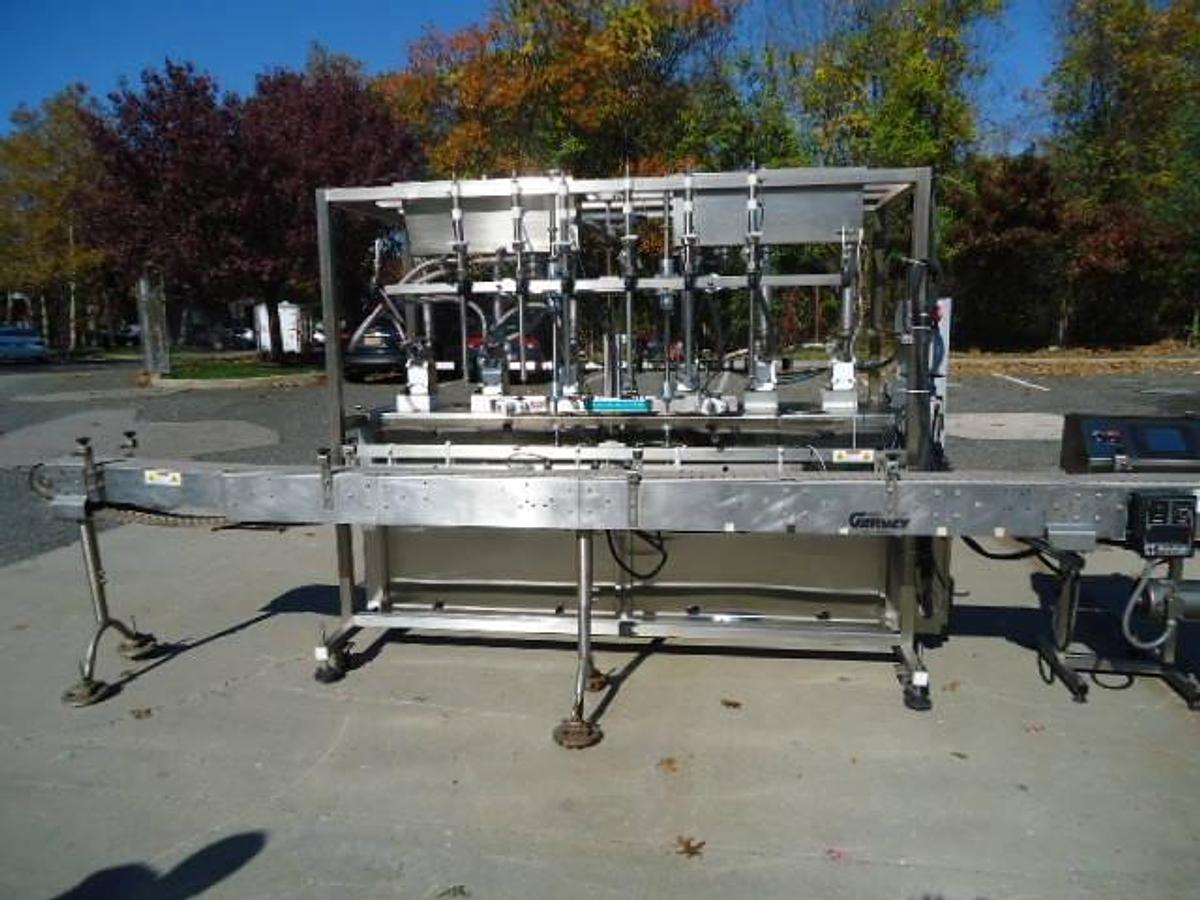 Used Inline Filling Systems Servo positive displacement filling machine