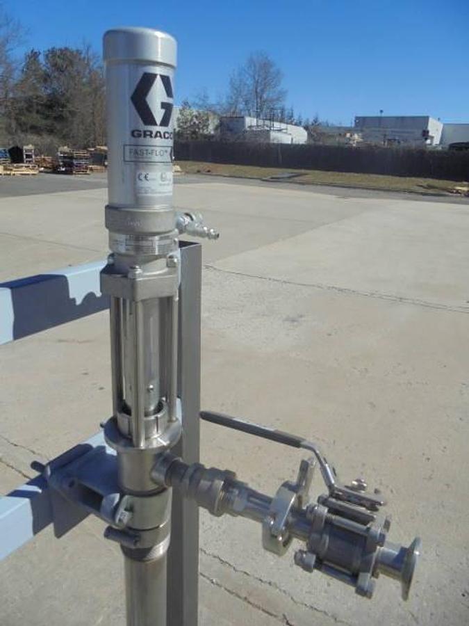 Used Graco “Fast-Flow”” Stainless Air Operated Drum Pumps (2)”