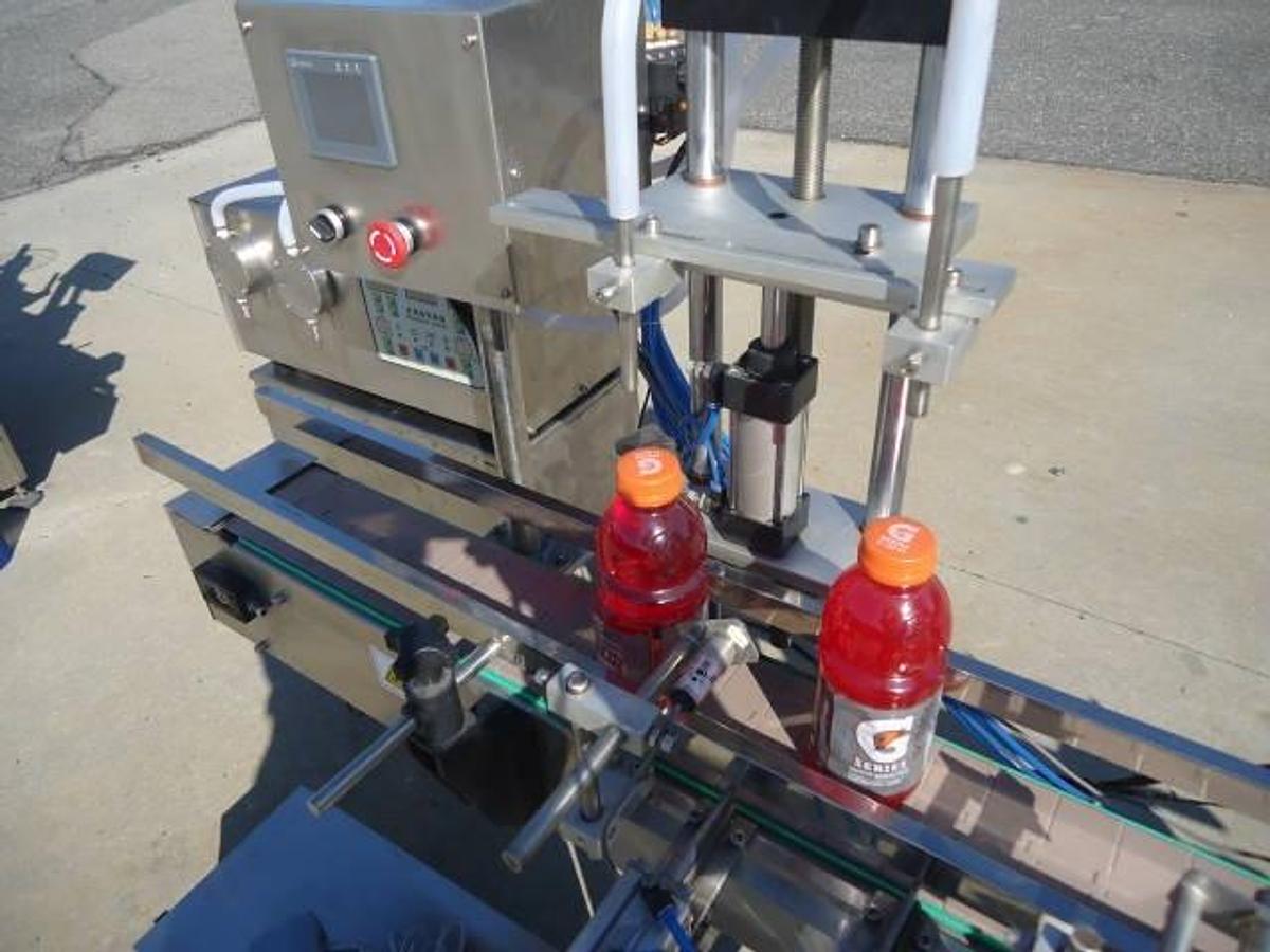 Used Ocean Packing Two Head Pump Style Stainless Steel Filling And Capping Machine