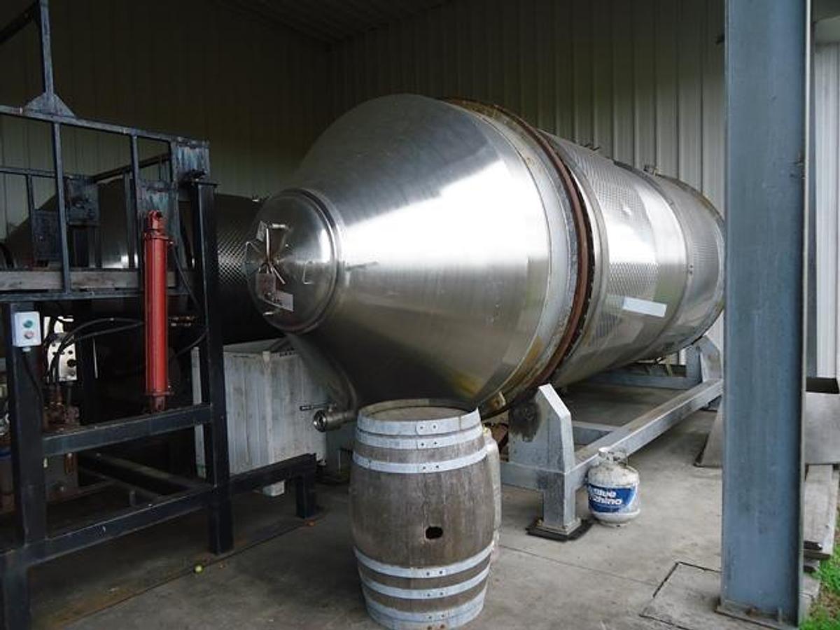 Used Milani 44 In. Diameter Rotary Horizontal Wine Fermenters (2)