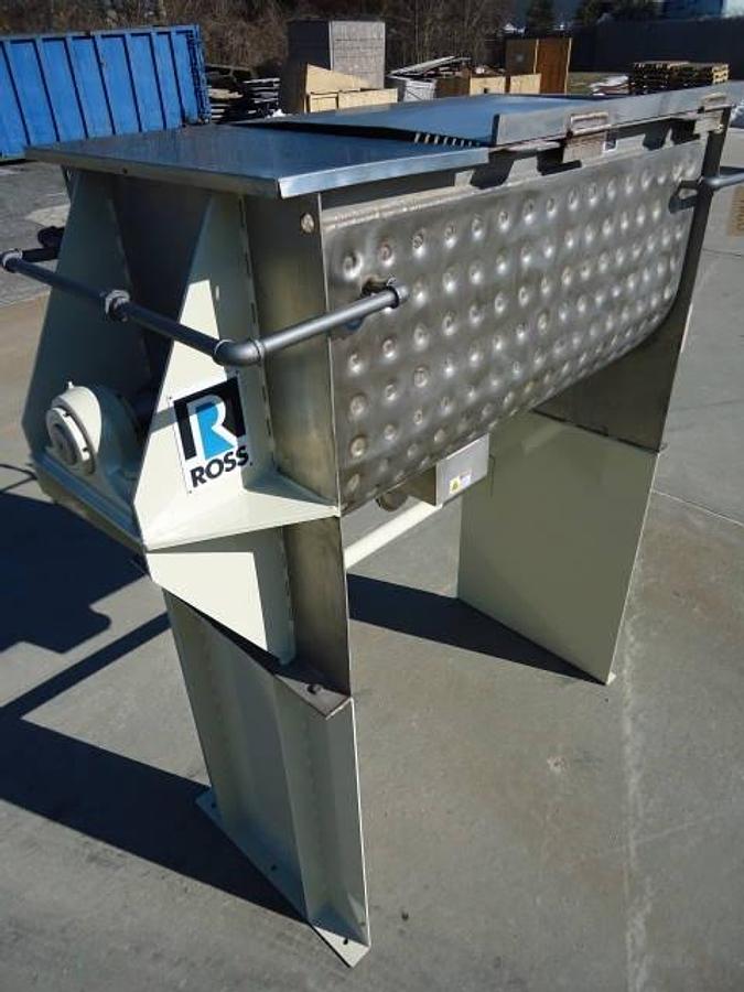 Used 25 Cu.ft. Ross Stainless Steel Dimple Jacketed Ribbon Blender, 10 Hp