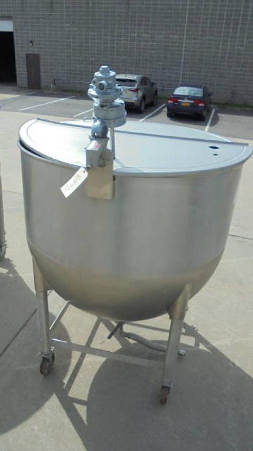 Used 500 Gallon Lee Hemispherical Portable Kettle, 316 Stainless