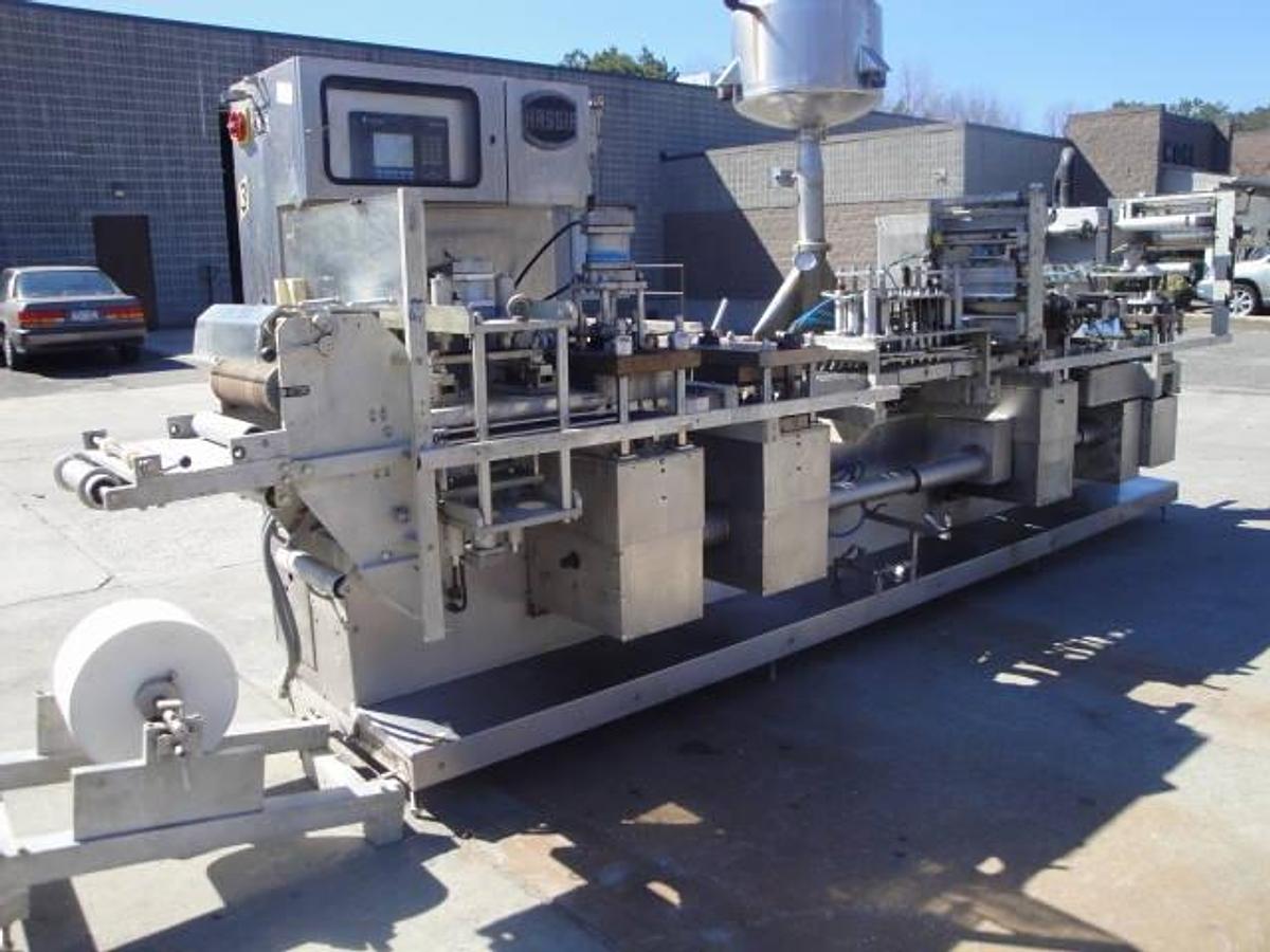Used Hassia Thl 24-28 Thermoform Fill-Portion Pack-Seal Machine For Condiments