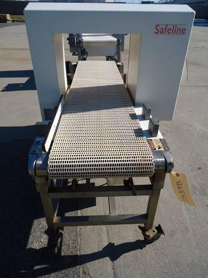 Used Safeline 18 In. Wide X 15 In. High Conveyorized Metal Detector,  Portable