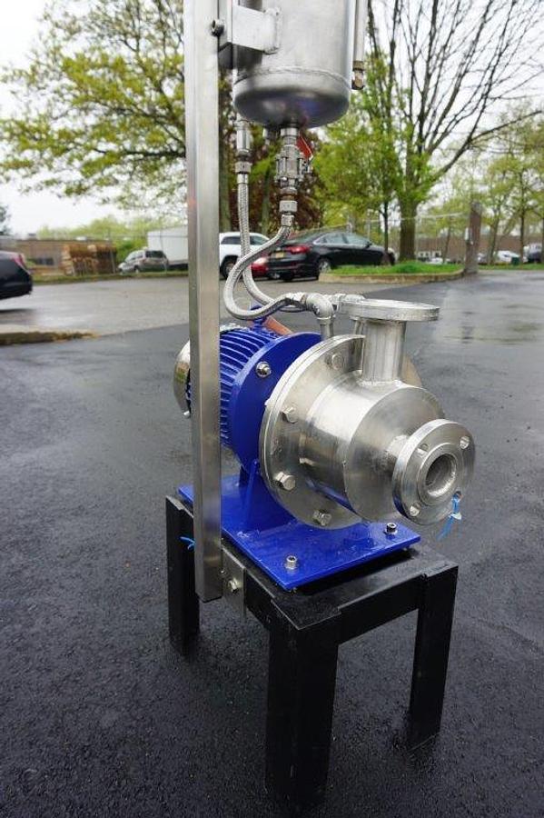 Used Silverson 450 Stainless Inline High Shear Mixer, 10HP Motor, Explosion Proof