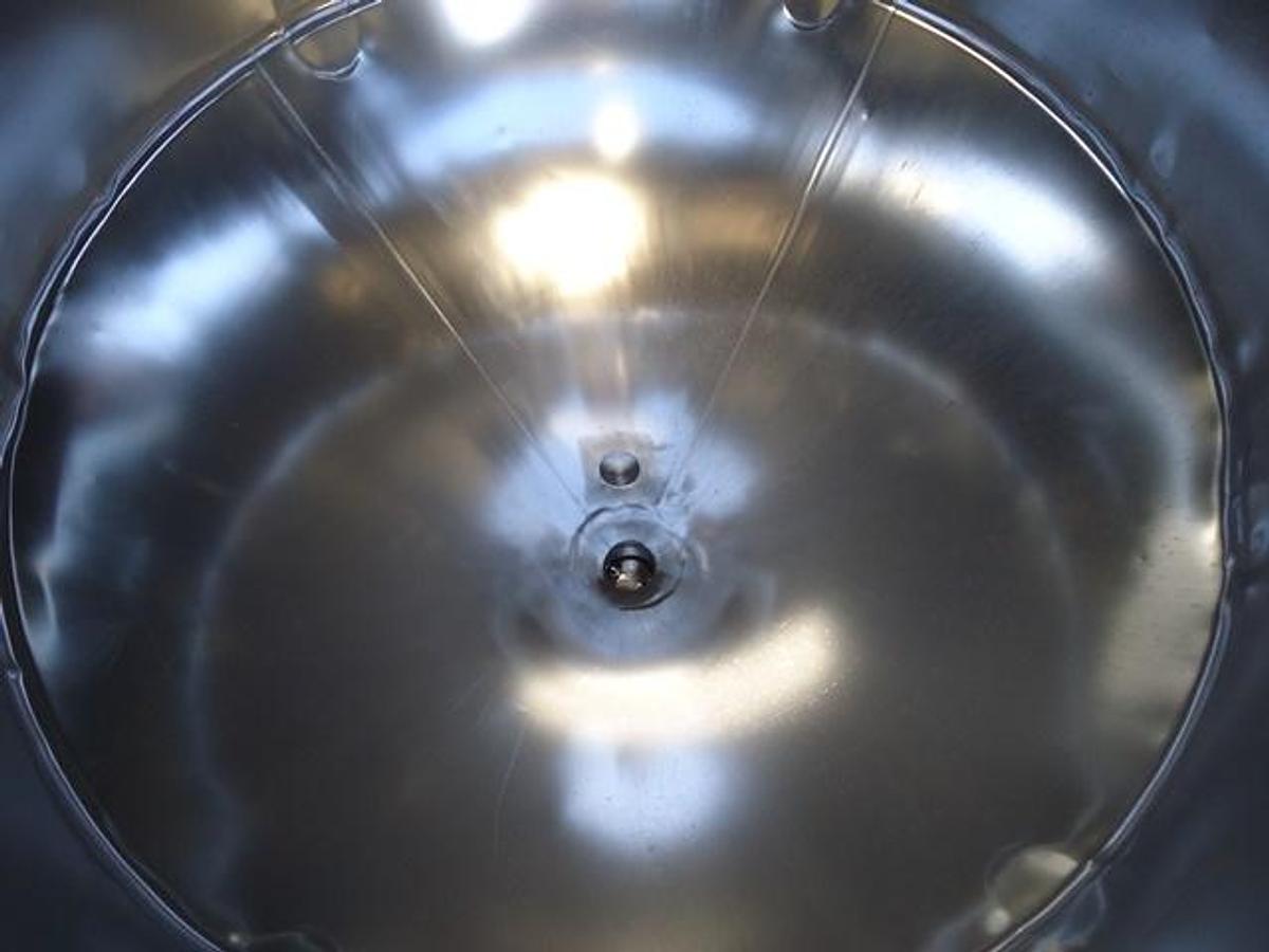 Used 450 Gallon DCI Type 316 Stainless Steel Cone Bottom Portable Tank-2