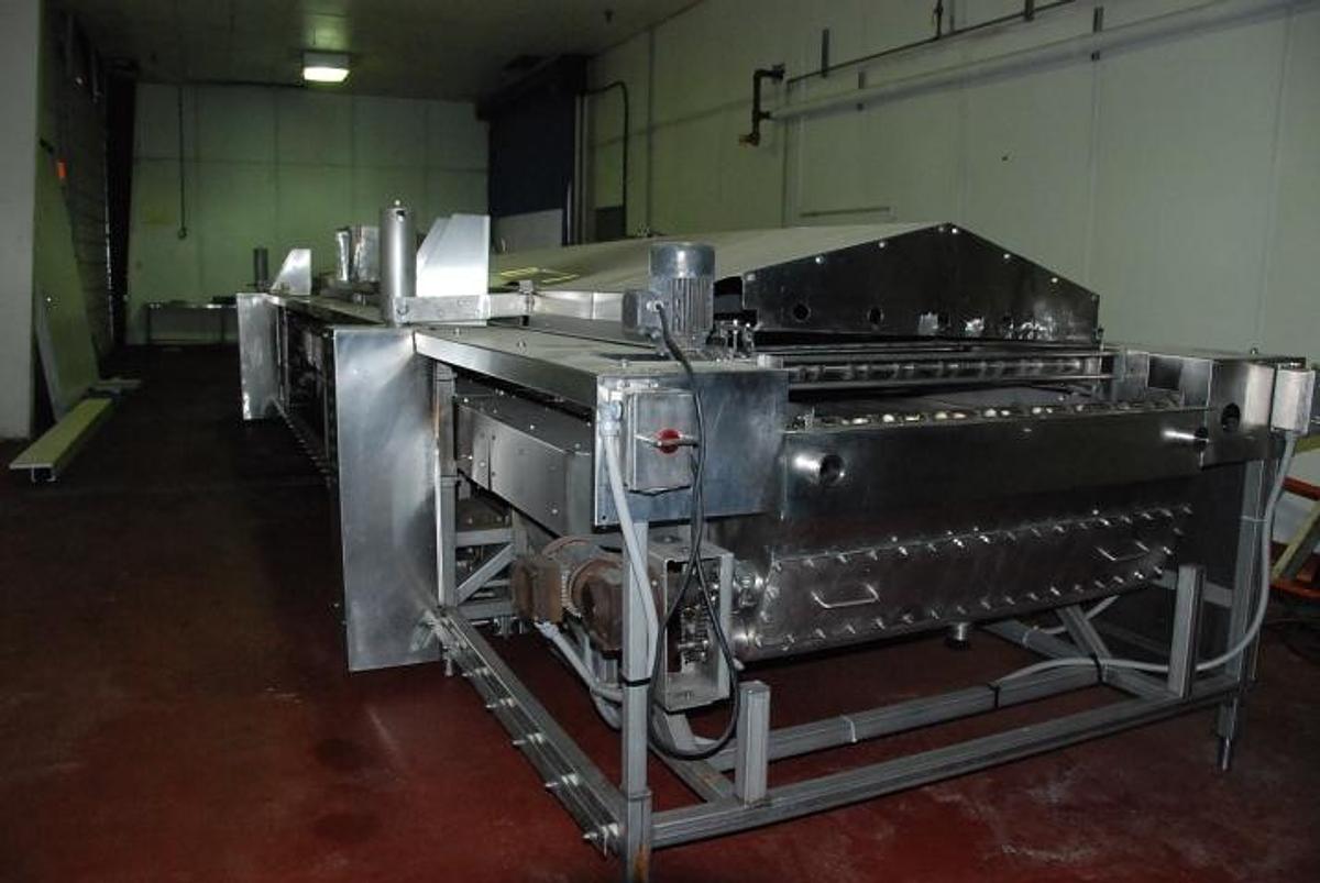 Used Stein HPF-11 4028 Stainless Steel Continuous Gas Fired Fryer