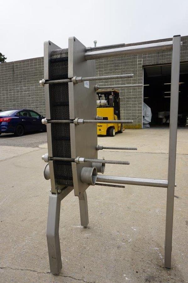 Used Alfa Laval 41 Plate Stainless Steel Heat Exchanger, 100 Sq. Ft.