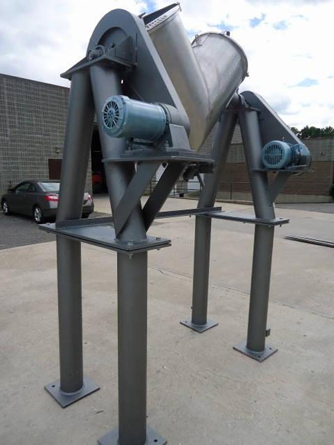 Used 5 Cu.ft. Patterson Kelley Stainless Steel “V” Liquid-Solids Blender