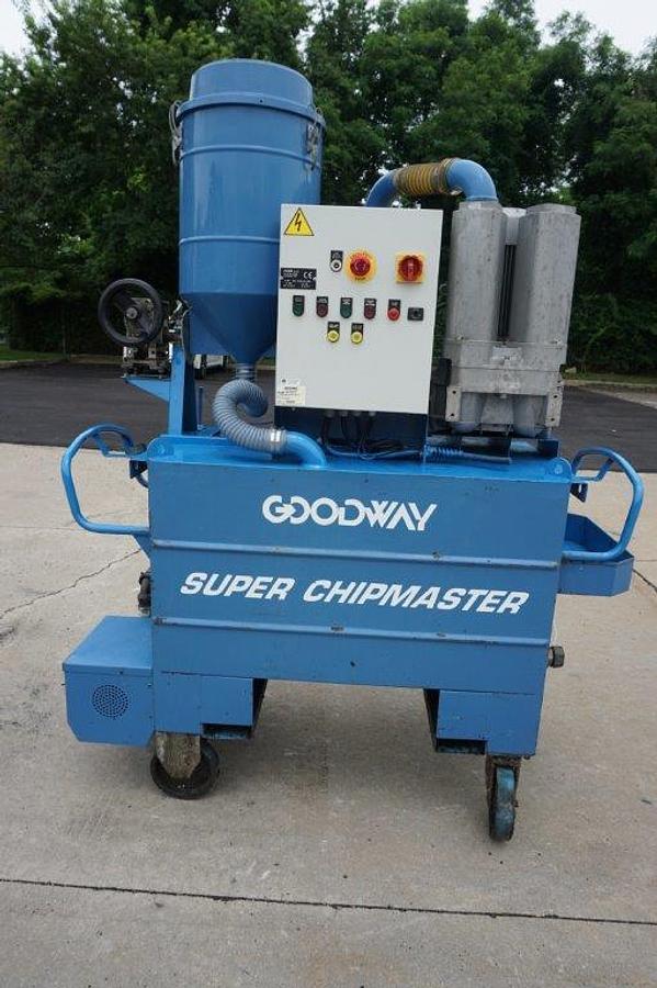 Used Goodway “Super Chipmaster” Metal Chip/Coolant Vacuum and Pump System