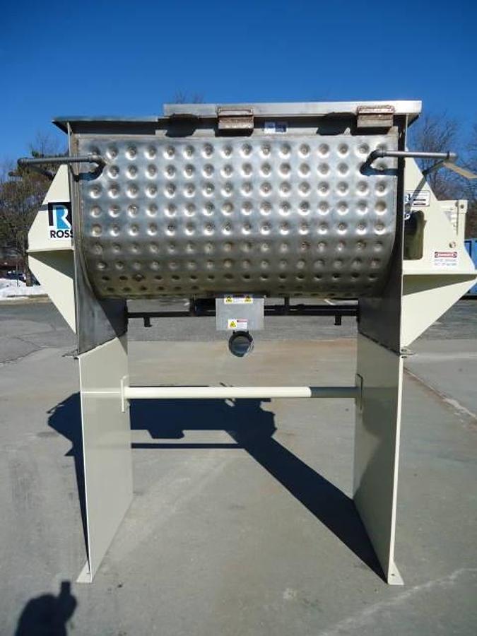 Used 25 Cu.ft. Ross Stainless Steel Dimple Jacketed Ribbon Blender, 10 Hp