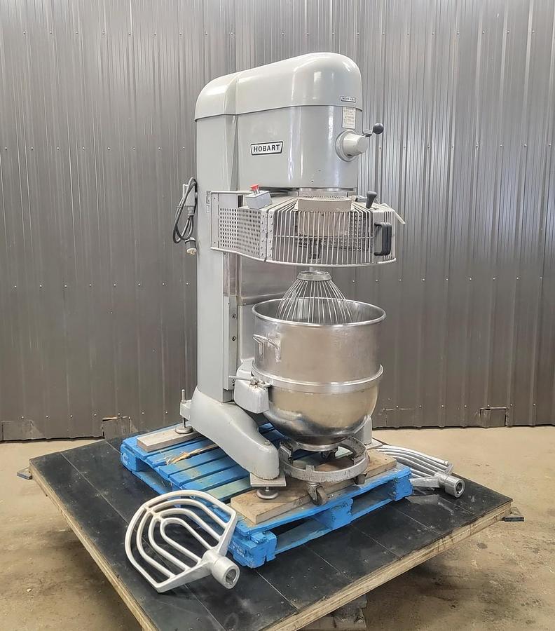 Used Hobart V1401 Bowl Mixer with Four Attachments
