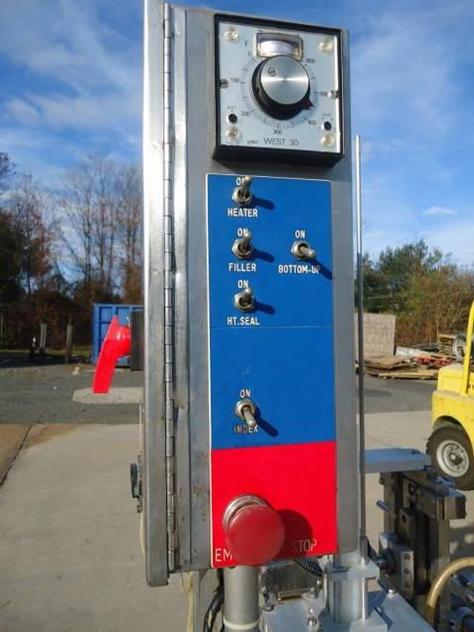 Used Autoprod Ro-A1 Rotary Filler/Sealer, 50 Cups Per Minute