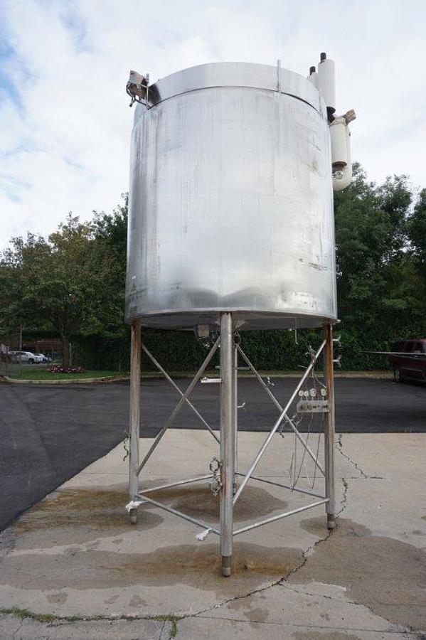 Used 1,200 Gallon Cherry Burrell Stainless Jacketed Closed Tank