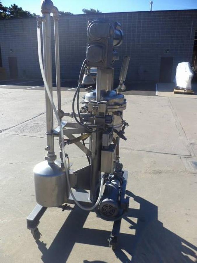 Used 10 Gallon Groen Stainless Steel Jacketed Vacuum Kettle/Reactor, 100 PSI