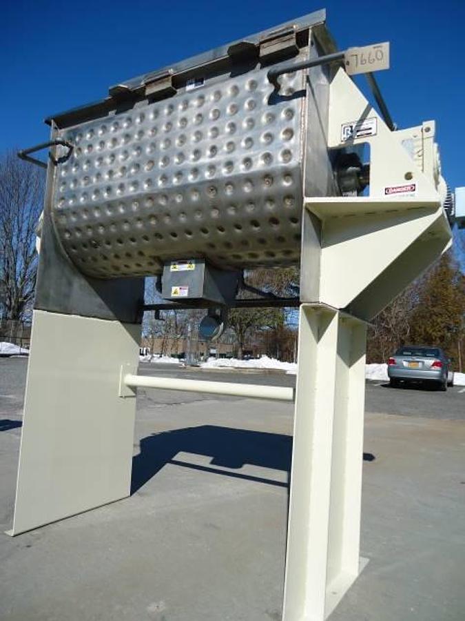 Used 25 Cu.ft. Ross Stainless Steel Dimple Jacketed Ribbon Blender, 10 Hp