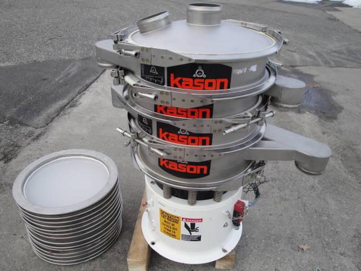 Used Kason 18″ Stainless Triple Deck Screener/Separator, Like New