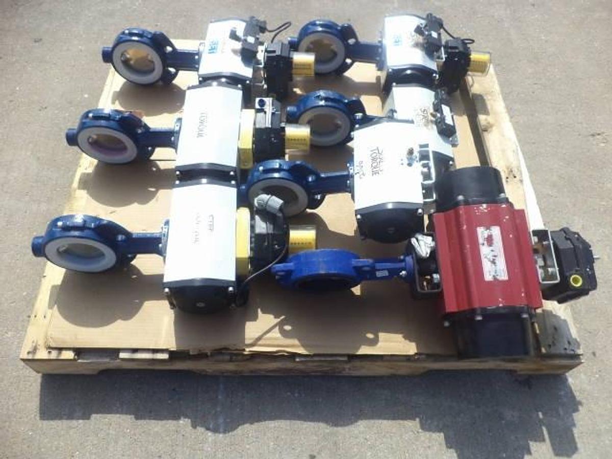 Used Sure Torque Electrically Actuated 4 Inch Diameter Butterfly Valves (7)