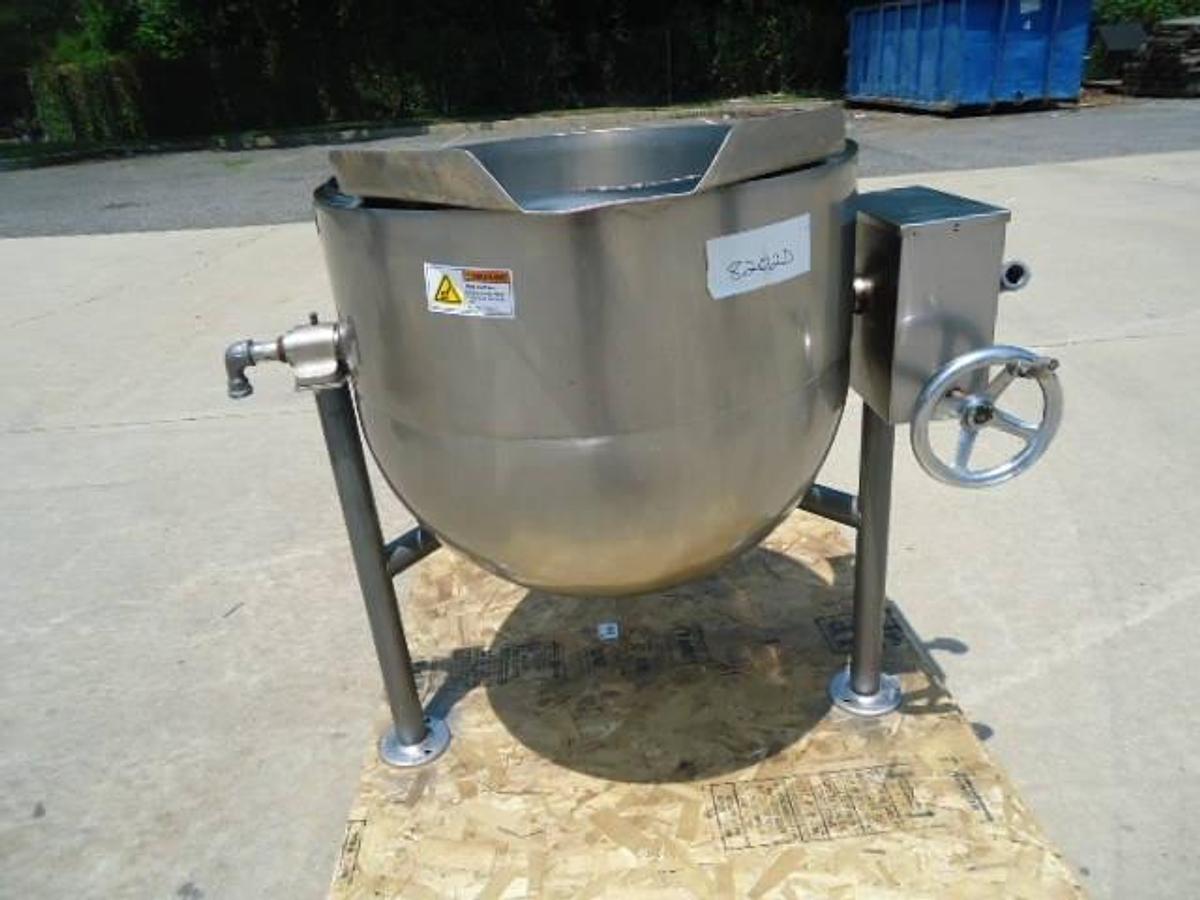 Used 40 Gallon Groen 316 SS kettle, 100 PSI Jacket