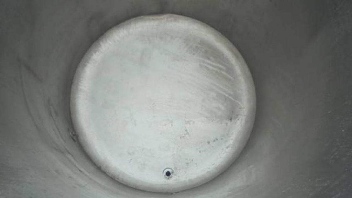 Used 250 Gallon Sanitank Stainless Steel Vertical Tank