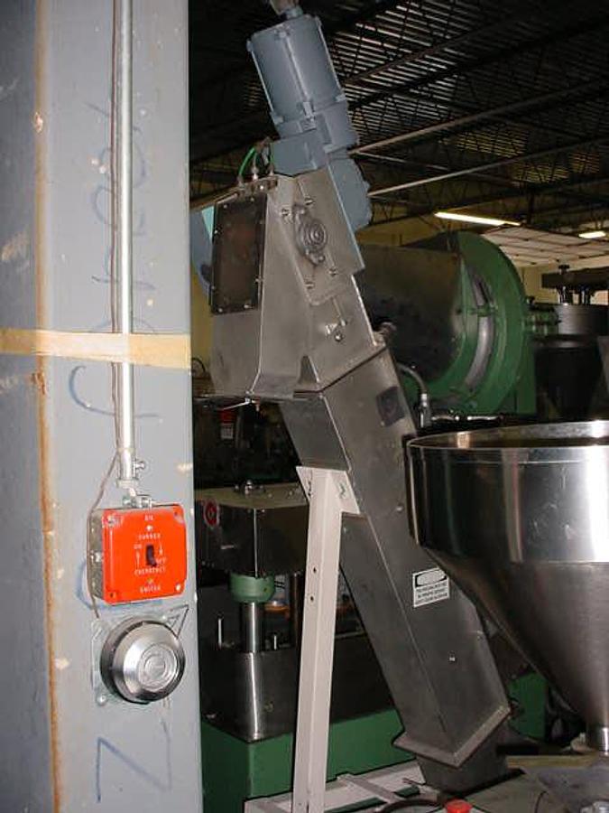 Used Ss Cap Feeder/Bucket Elevator, 72″ Discharge Height