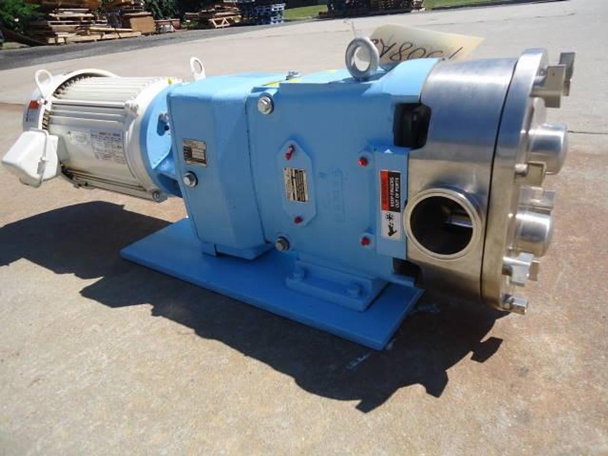 Used Waukesha 130 Stainless Positive Displacement Pump, 5 Hp