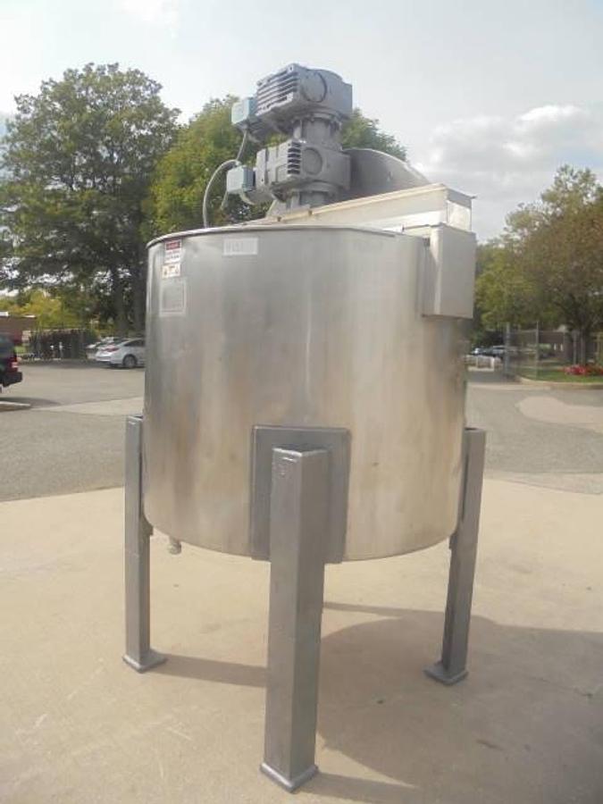 Used 500 Gallon Will-Flow 316SS Dual Action Scraper Kettle, 55 PSI Jacket