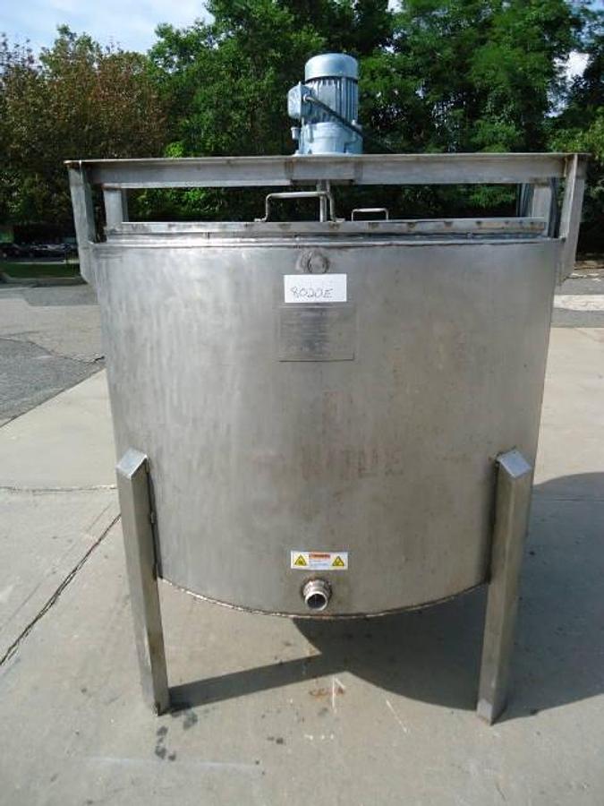 Used 400 Gallon Stainless Jacketed Mix Tank