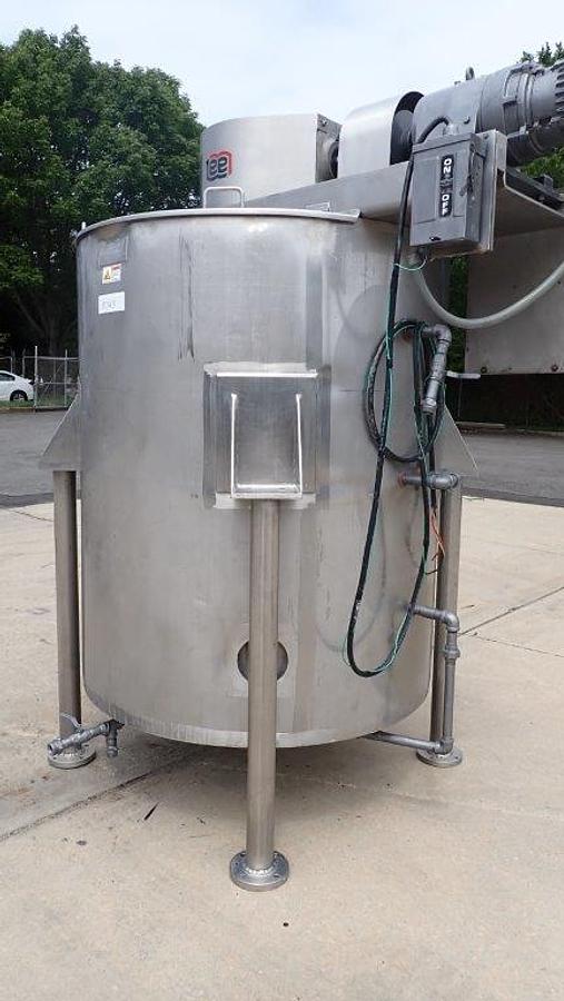 Used 500 Gallon Lee SS Double Motion Scraper Kettle/Tank, 100 PSI