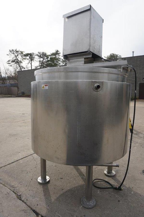 Used 400 Gallon Expert Industries 316 SS Scraper Agitated Kettle/Tank, 45 PSI Jacket