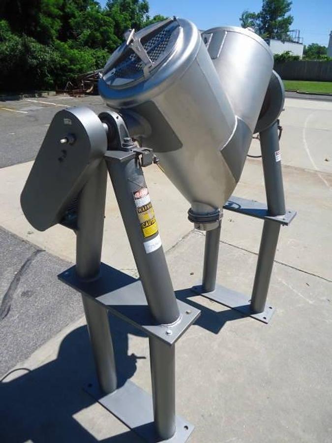 Used 10 Cu.ft. Patterson Kelley Stainless Steel “Liquid-Solids” “V” Blender-