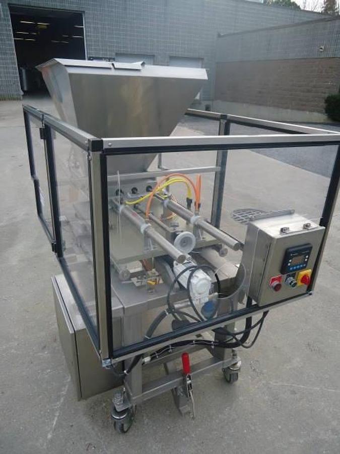 Used Hinds Bock 4p-04 Four Head Filler/Depositer, Stainless Steel