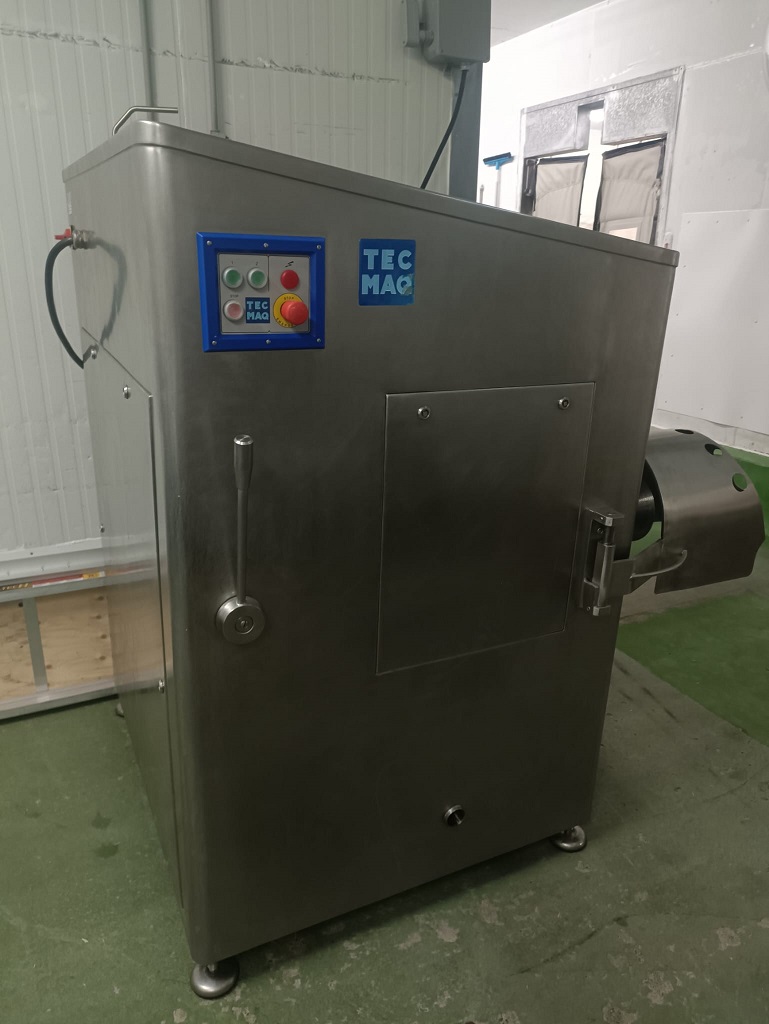 Used TecMaq Alimat Model 160 Meat Grinder, with Built-In Meat Mixer Kit
