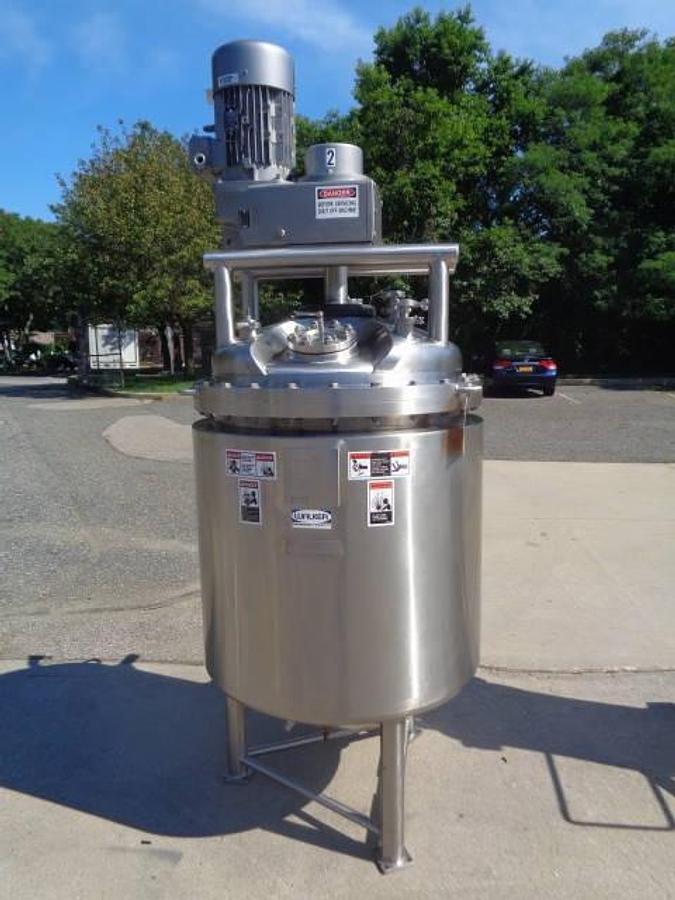 Used 100 Gallon Walker Stainless 316L Scrape Surface Sanitary Reactor
