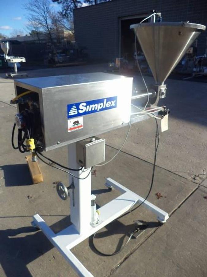 Used Simplex AV-100 Single Piston Filler,  Air Operated