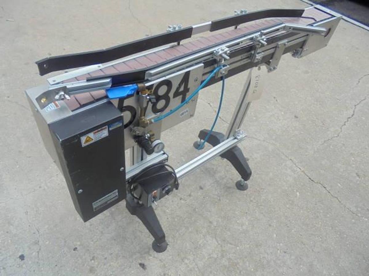 Used MK Automaton 4-1/2 In. X 60 In. Motorized Bottle Conveyor
