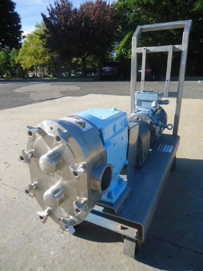 Used Waukesha 130 Stainless Steel Positive Displacement Pump, Portable