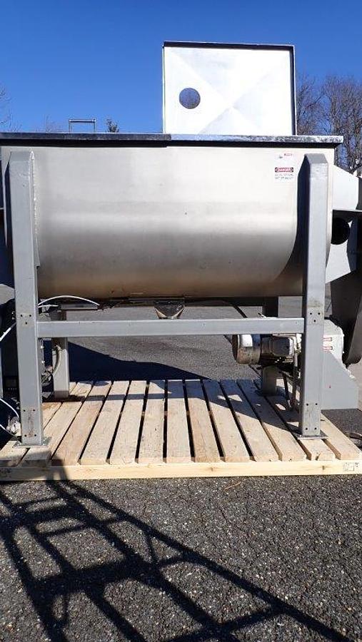 Used 52 Cu. Ft. Stainless Food Grade Double Ribbon Blender, 15 HP