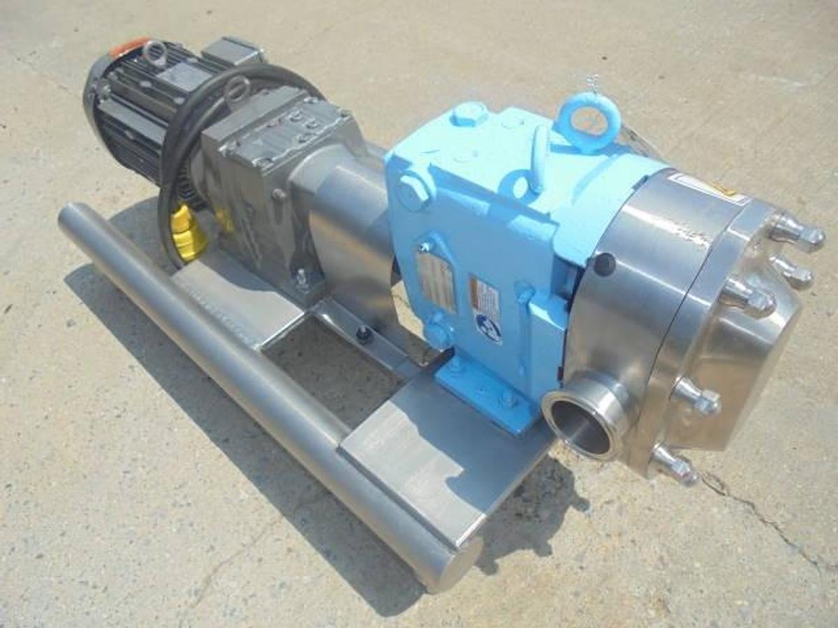 Used SPX Waukesha/Cherry Burrell 040 U2  Jacketed Positive Displacement Pump,  3HP motor