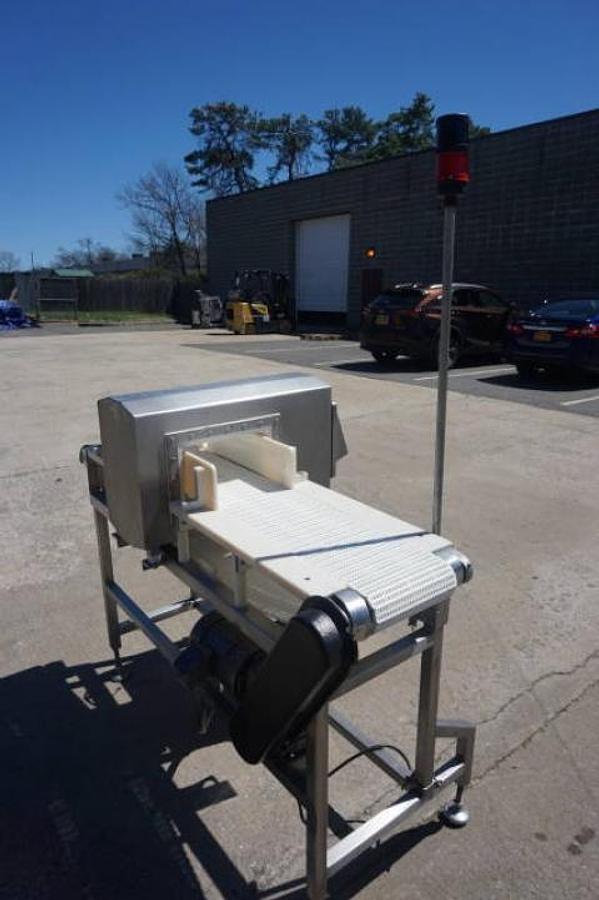 Used Safeline 11-3/4 In. X 5-7/8 In. Stainless Steel Conveyorized Metal Detector