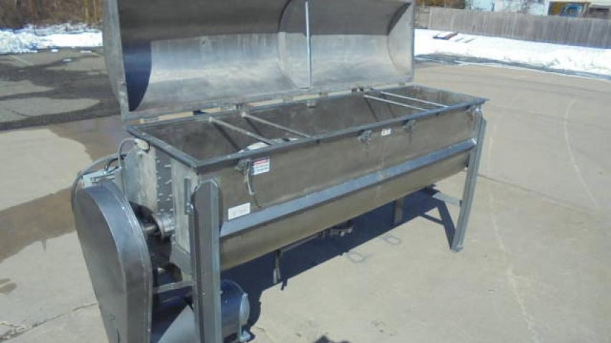Used 50 Cu. Ft. Readco Stainless Double Ribbon Blender, 10HP