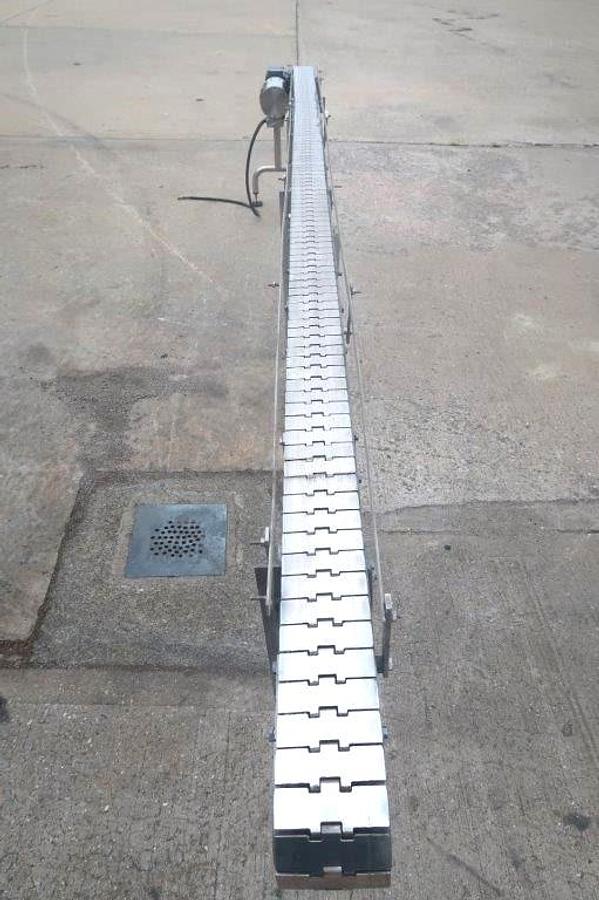 Used 4 1/2 In. X 13 Ft. Long Motorized Conveyor