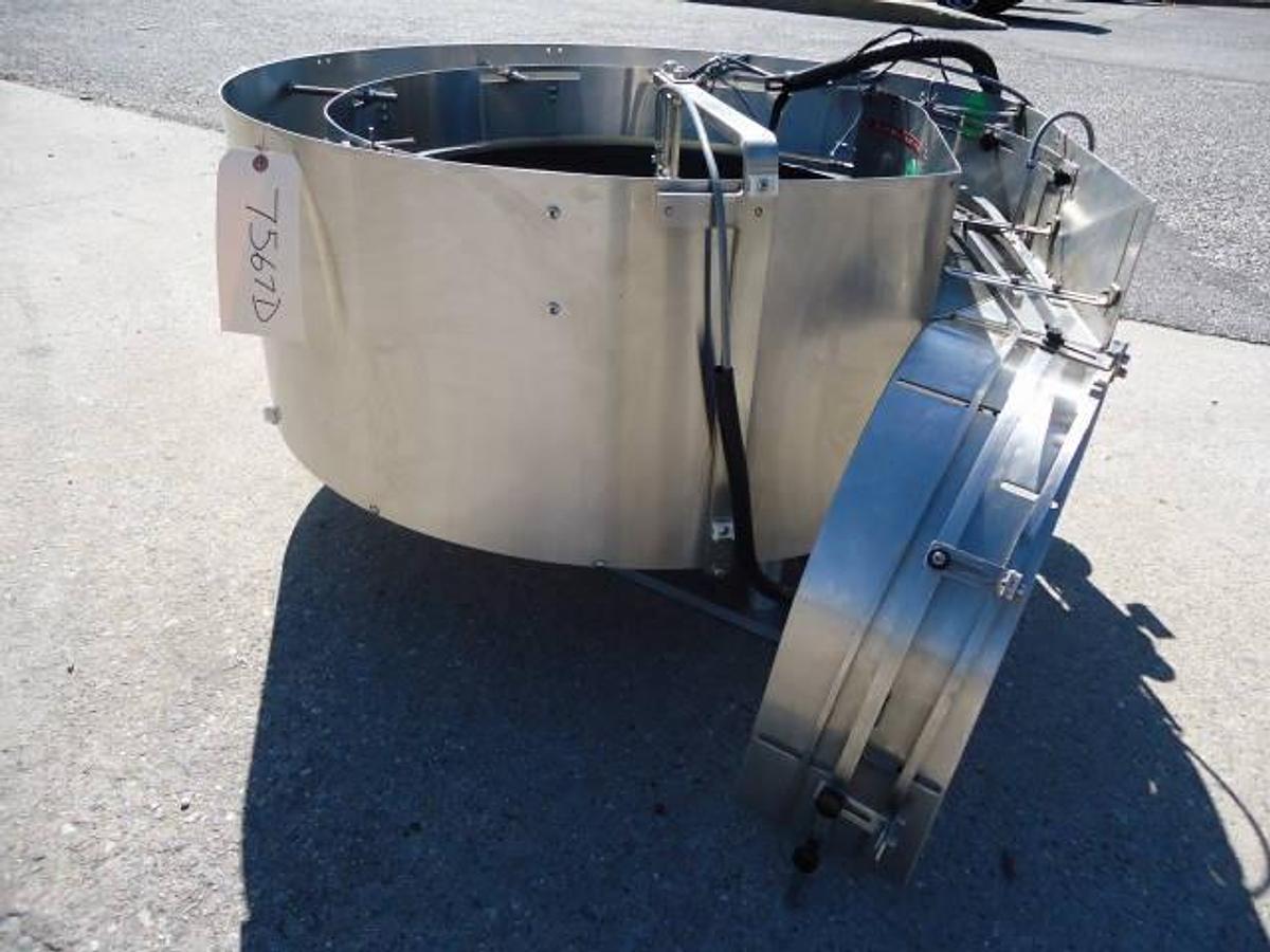 Used Kaps-All/Feed Systems 36 In. Diameter Stainless Steel Centrifugal Bowl  Feeder
