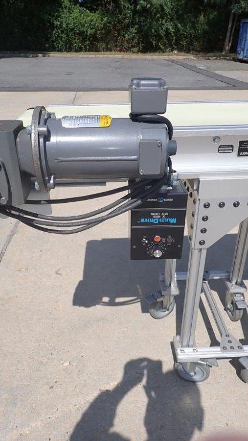 Used Axmann 12 In. Wide x 20 Ft. Long Motorized Belt Conveyor