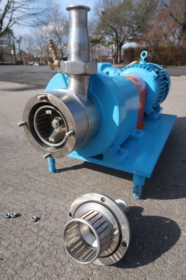 Used Waukesha SP4 Stainless Steel Inline High Shear Pump/Emulsifier, 10 HP XP