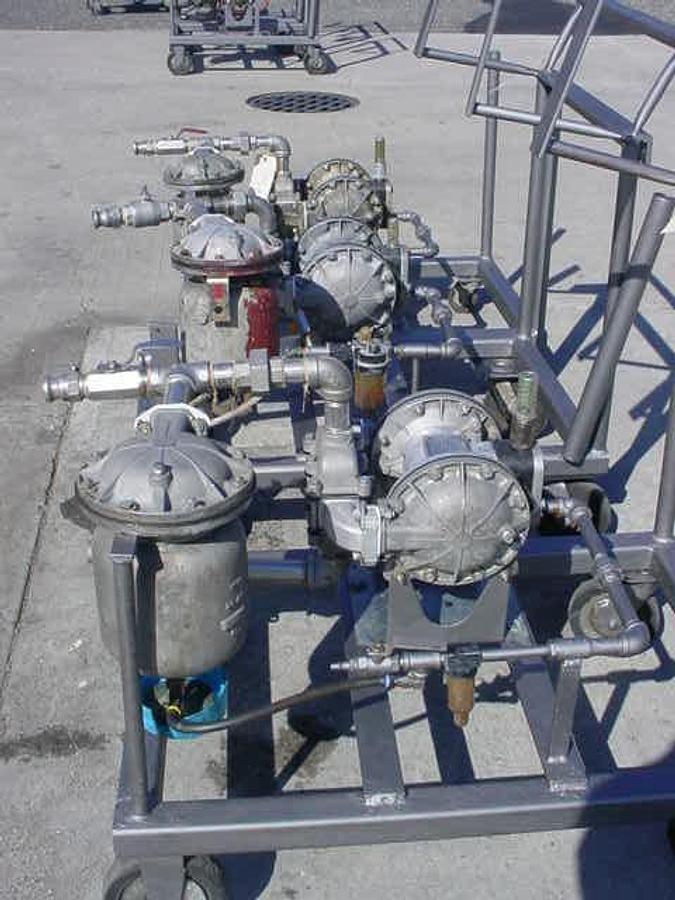 Used Sandpiper Air Operated Double Diaphragm Pumps, Portable (3)